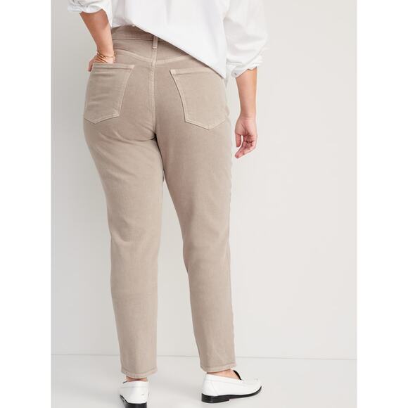 Old Navy | High Rise Curvy O.G. Straight Secret Smooth Pockets Beige Ankle Jeans - Picture 8 of 8